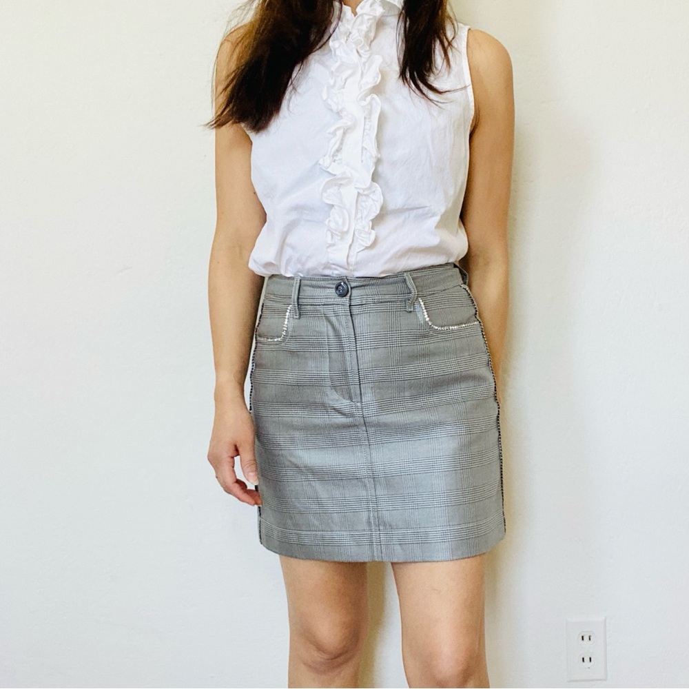 Ganni Paloma embellished mini skirt